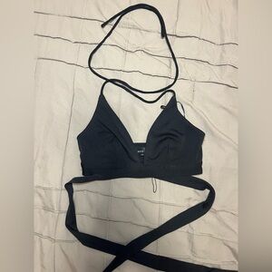 NWOT White Fox Wrap Top